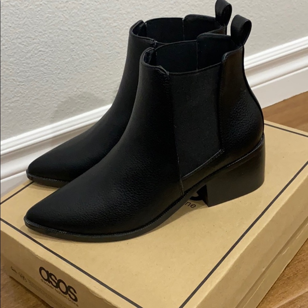Black ankle boots